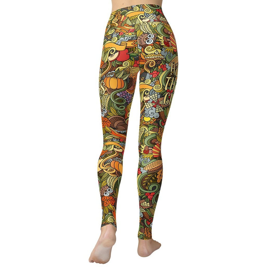 Happy Thanksgiving Yoga Leggings