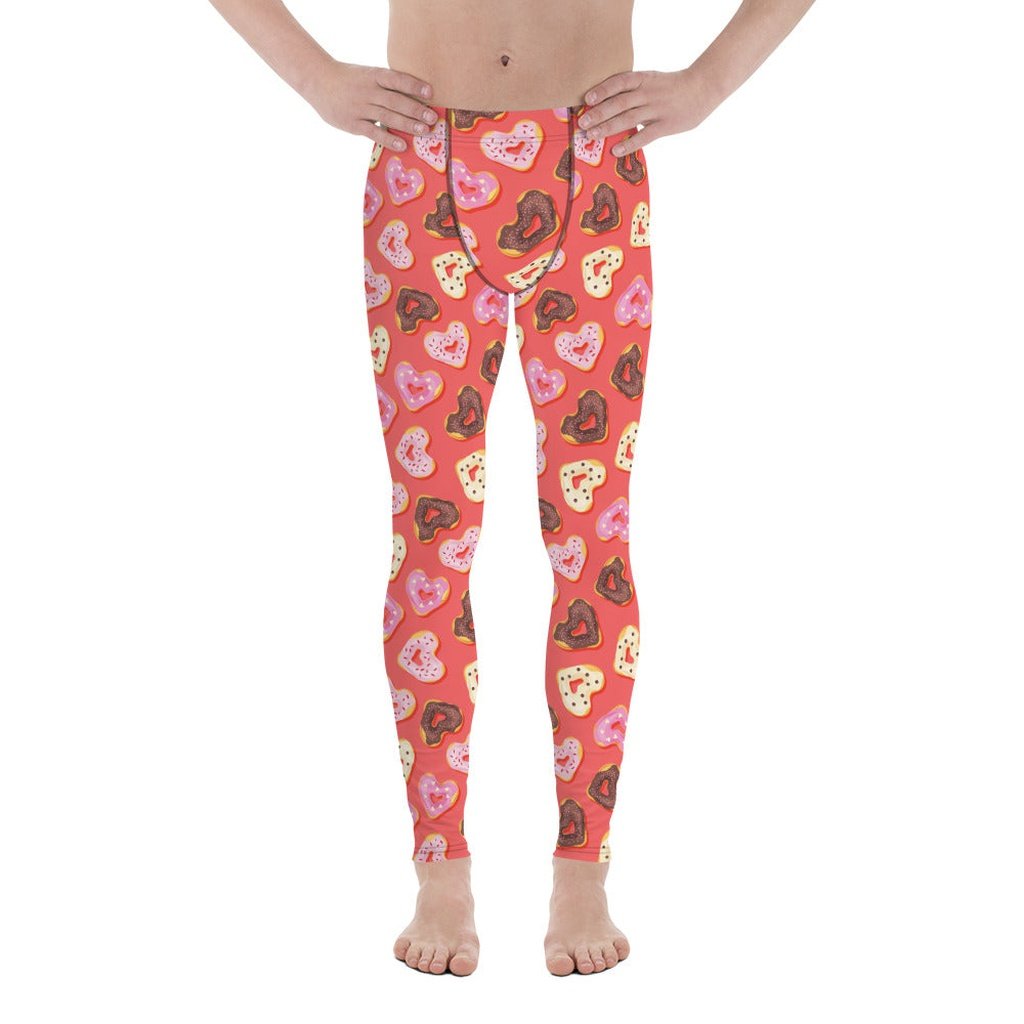Heart Doughnuts Men's Leggings