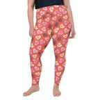 Heart Doughnuts Plus Size Leggings