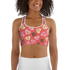 Heart Doughnuts Sports Bra