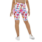 Heart Pattern Biker Shorts