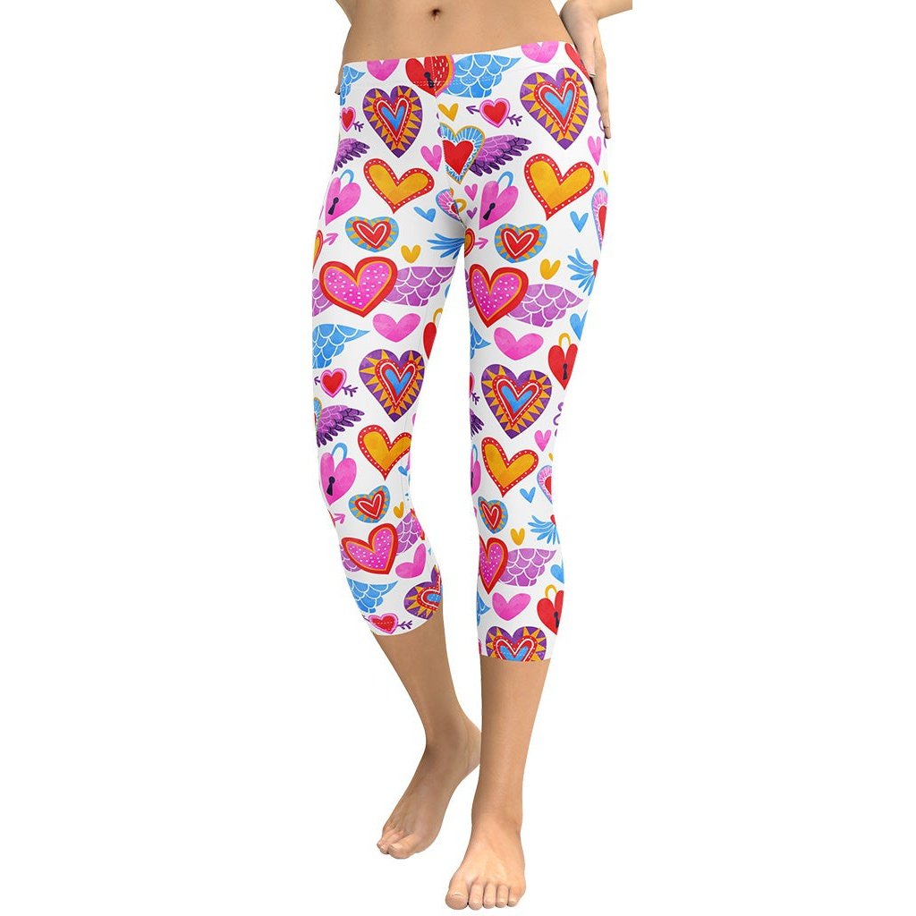 Heart Pattern Capris
