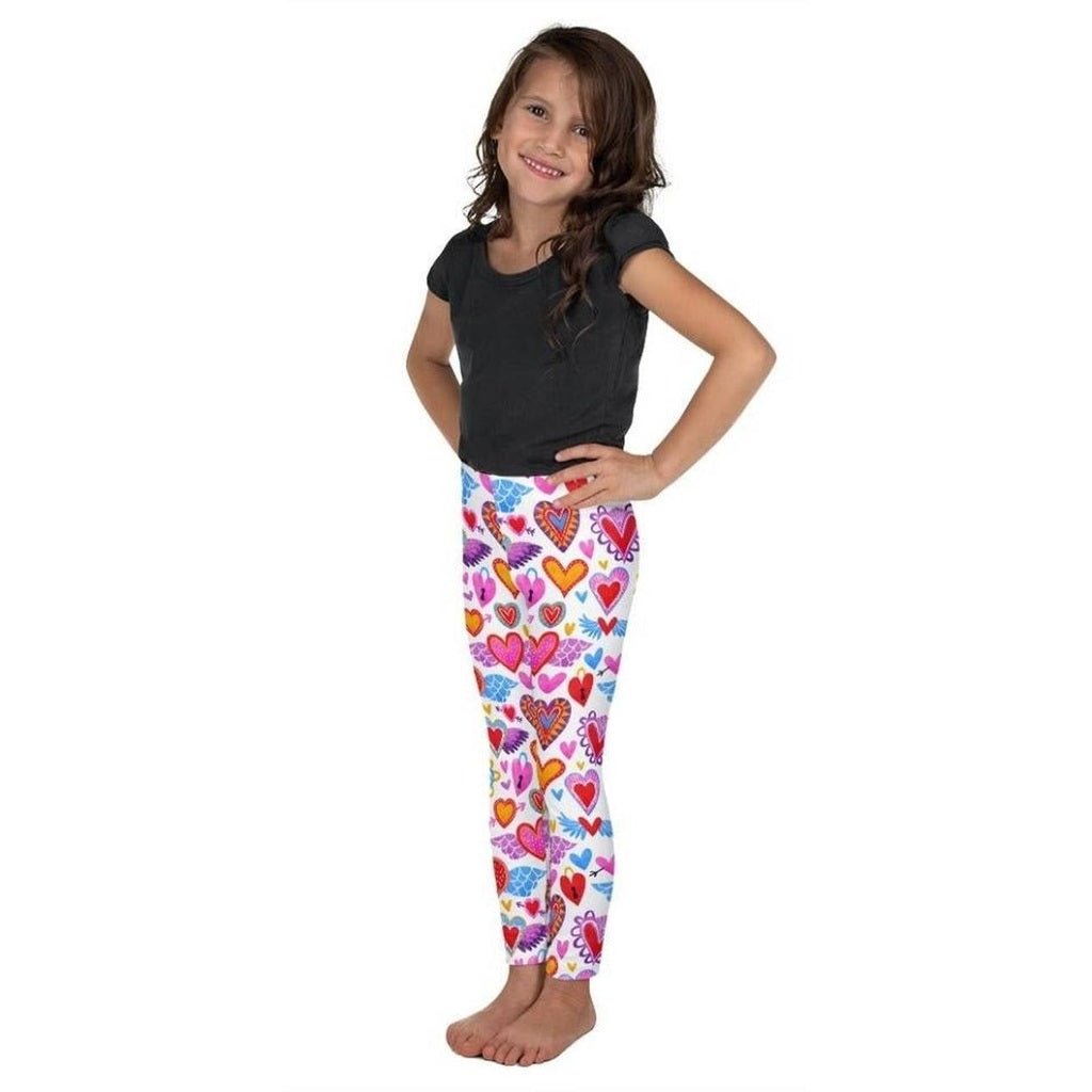 Heart Pattern Kid's Leggings