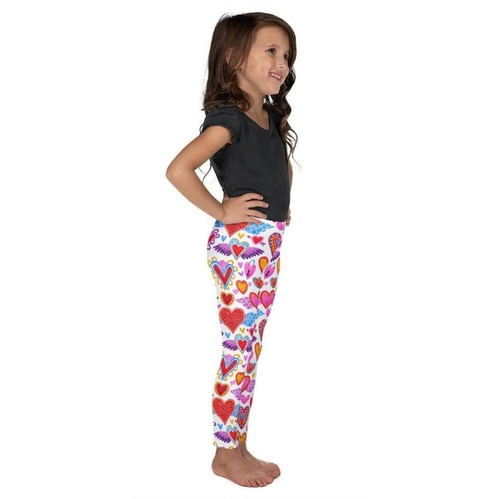 Heart Pattern Kid's Leggings