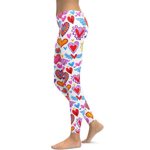 Heart Pattern Leggings