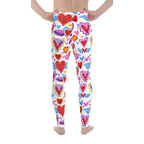 Heart Pattern Men's Leggings