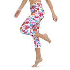 Heart Pattern Yoga Capris