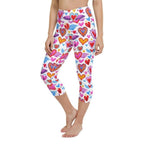 Heart Pattern Yoga Capris