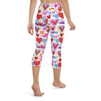 Heart Pattern Yoga Capris