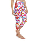 Heart Pattern Yoga Capris