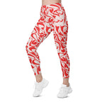 Heart Swirl Leggings With Pockets