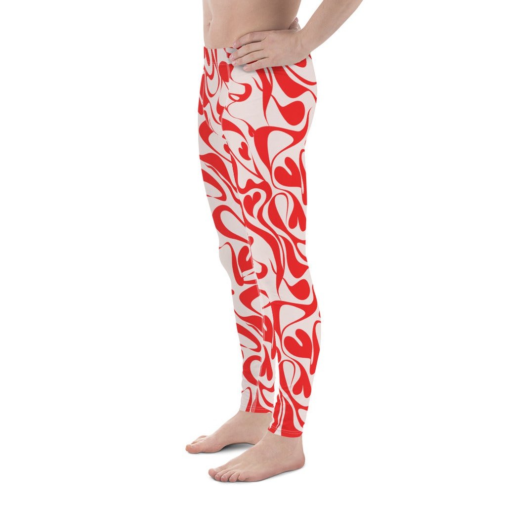 Heart Swirl Men's Leggings