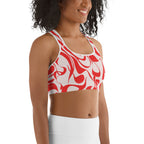 Heart Swirl Sports Bra