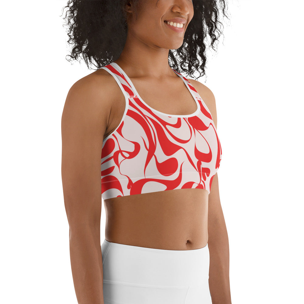 Heart Swirl Sports Bra