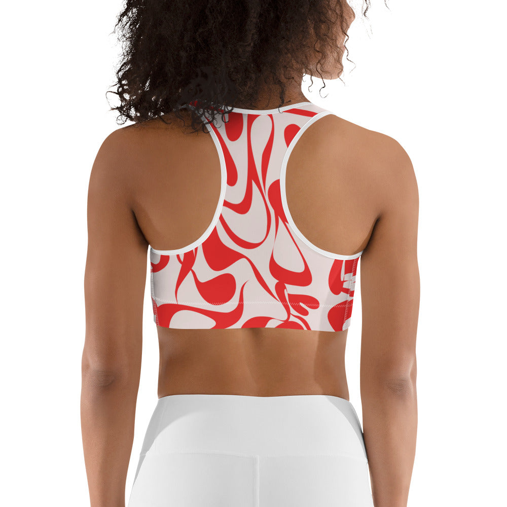 Heart Swirl Sports Bra
