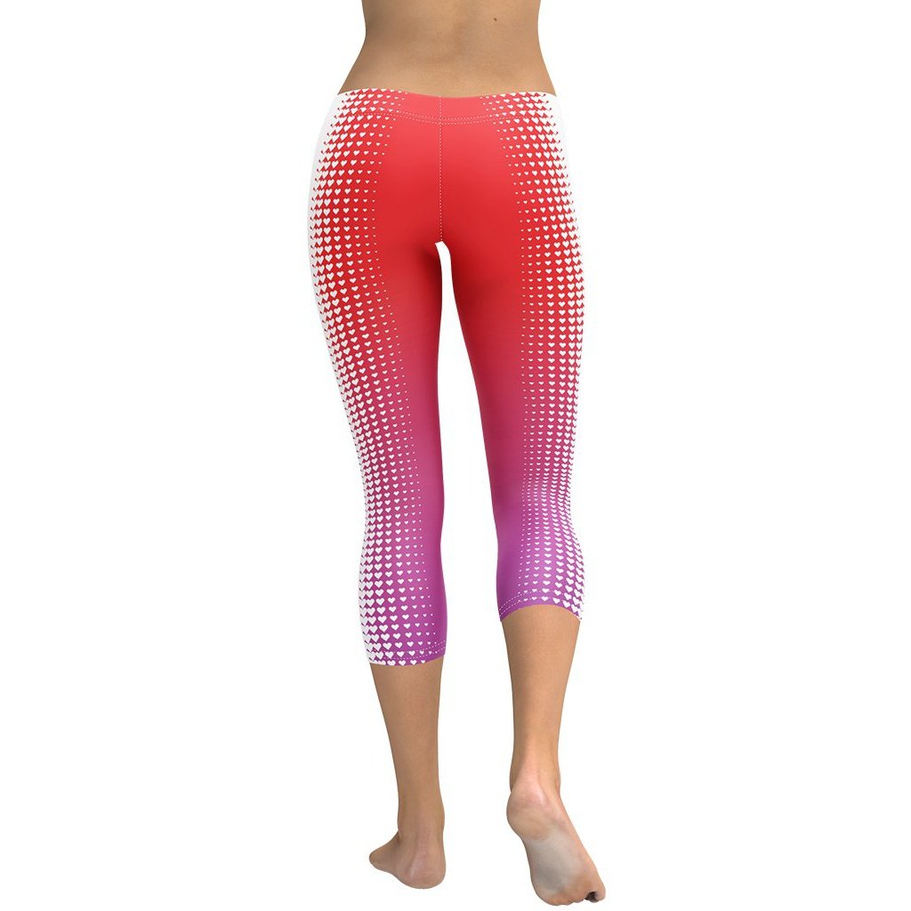 Hearts Optical Illusion Capris