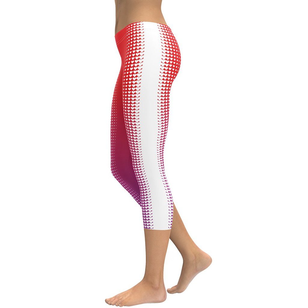 Hearts Optical Illusion Capris