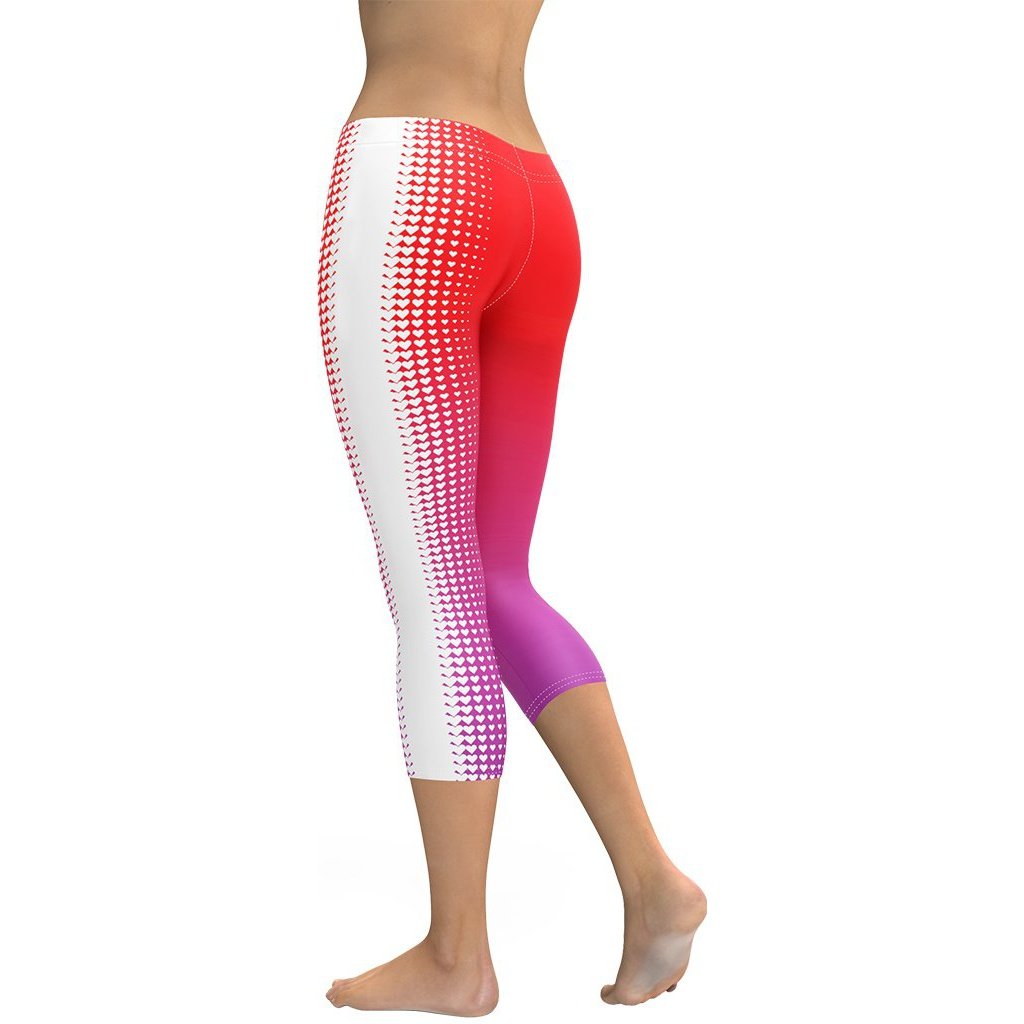 Hearts Optical Illusion Capris