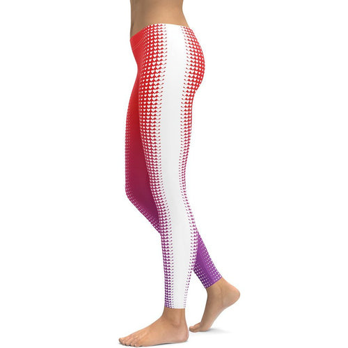 Hearts Optical Illusion Leggings