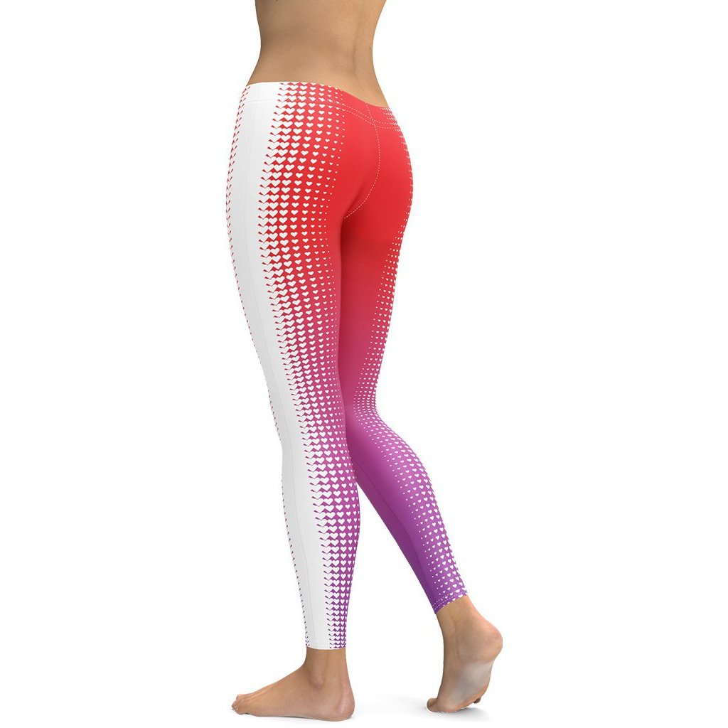 Hearts Optical Illusion Leggings