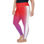 Hearts Optical Illusion Plus Size Leggings