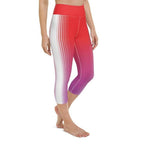Hearts Optical Illusion Leggings Yoga Capris