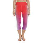 Hearts Optical Illusion Leggings Yoga Capris