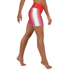 Hearts Optical Illusion Yoga Shorts