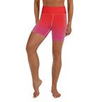 Hearts Optical Illusion Yoga Shorts