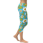 Hippie Flower Pattern Capris