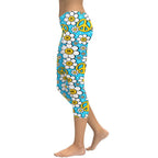 Hippie Flower Pattern Capris