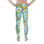 Hippie Flower Pattern Men's Leggings