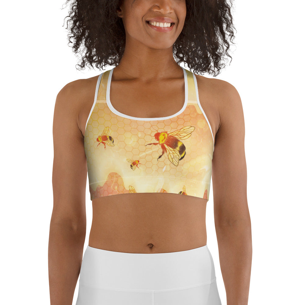 Honey Bee Sports Bra