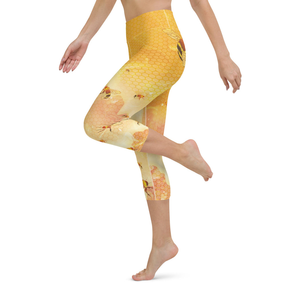 Honey Bee Yoga Capris