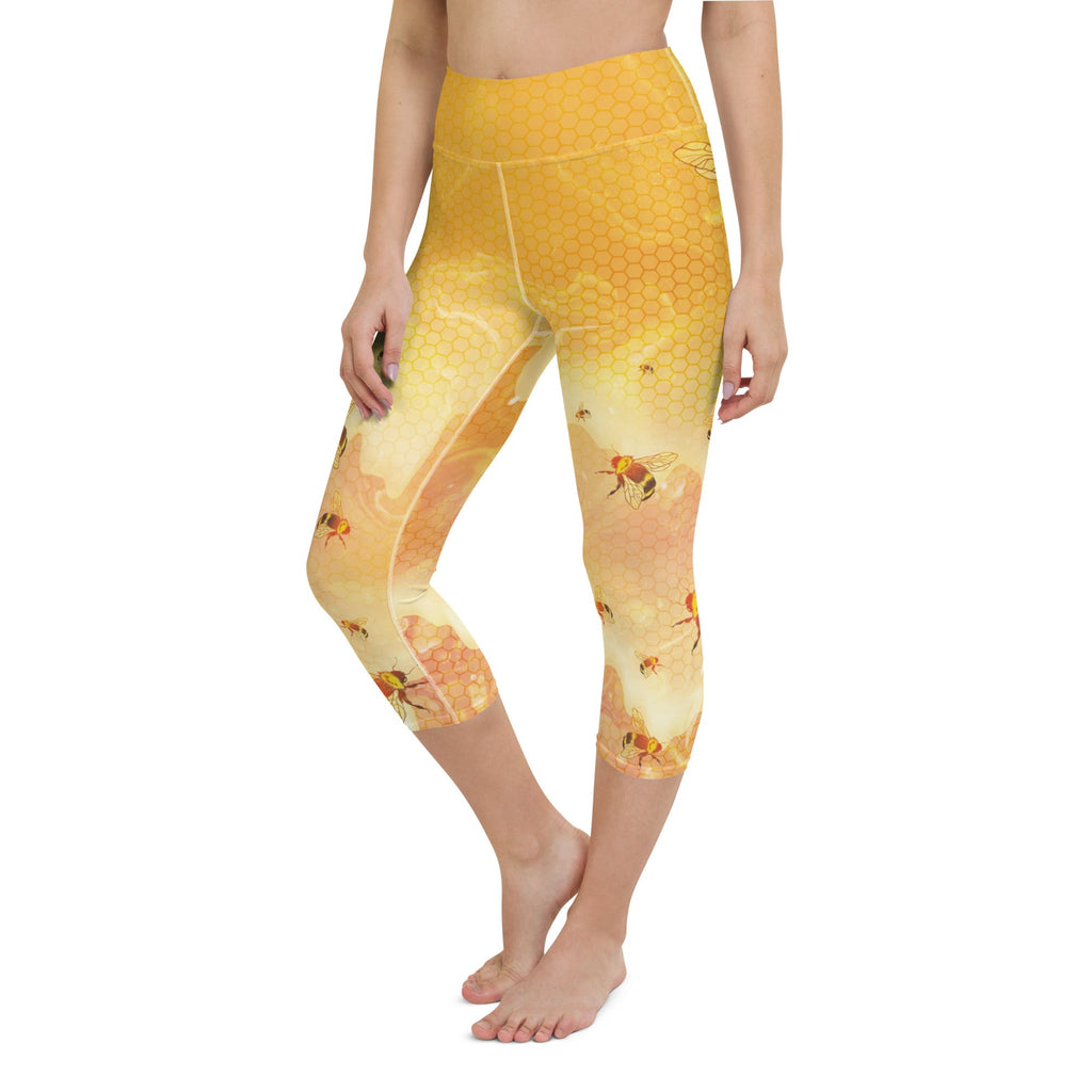 Honey Bee Yoga Capris