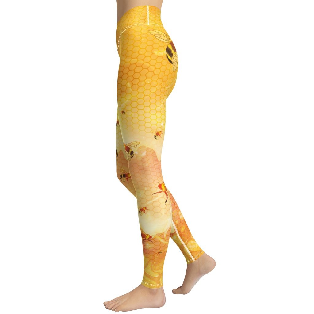 Honey Bee Yoga Leggings