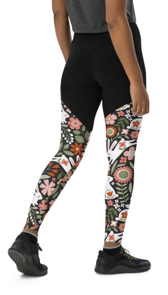 Hopping Bunny Compression Leggings