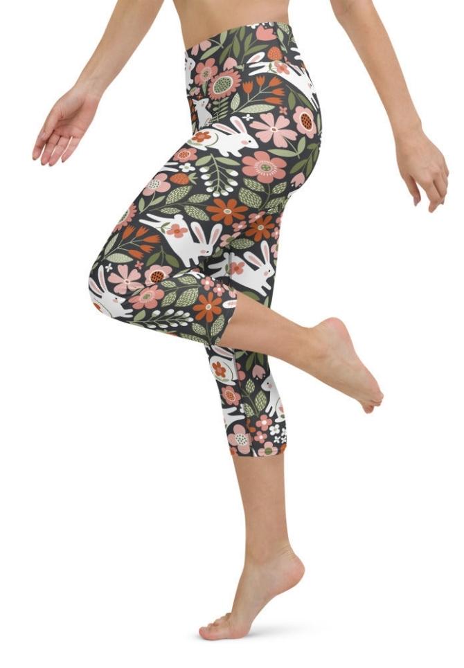 Hopping Bunny Yoga Capris