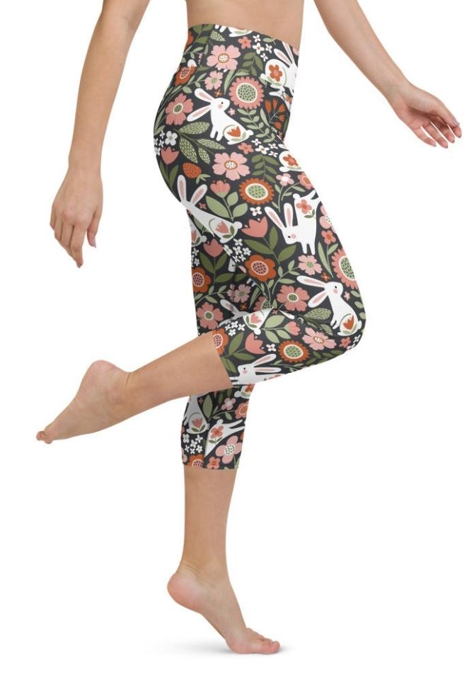 Hopping Bunny Yoga Capris