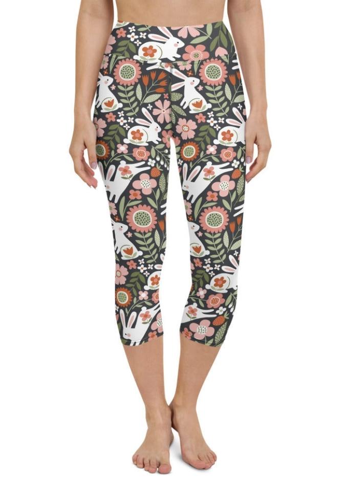 Hopping Bunny Yoga Capris