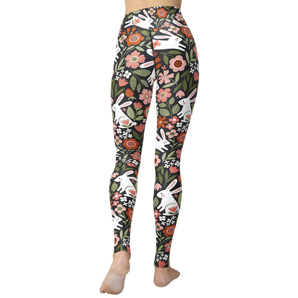 Hopping Bunny Yoga Leggings