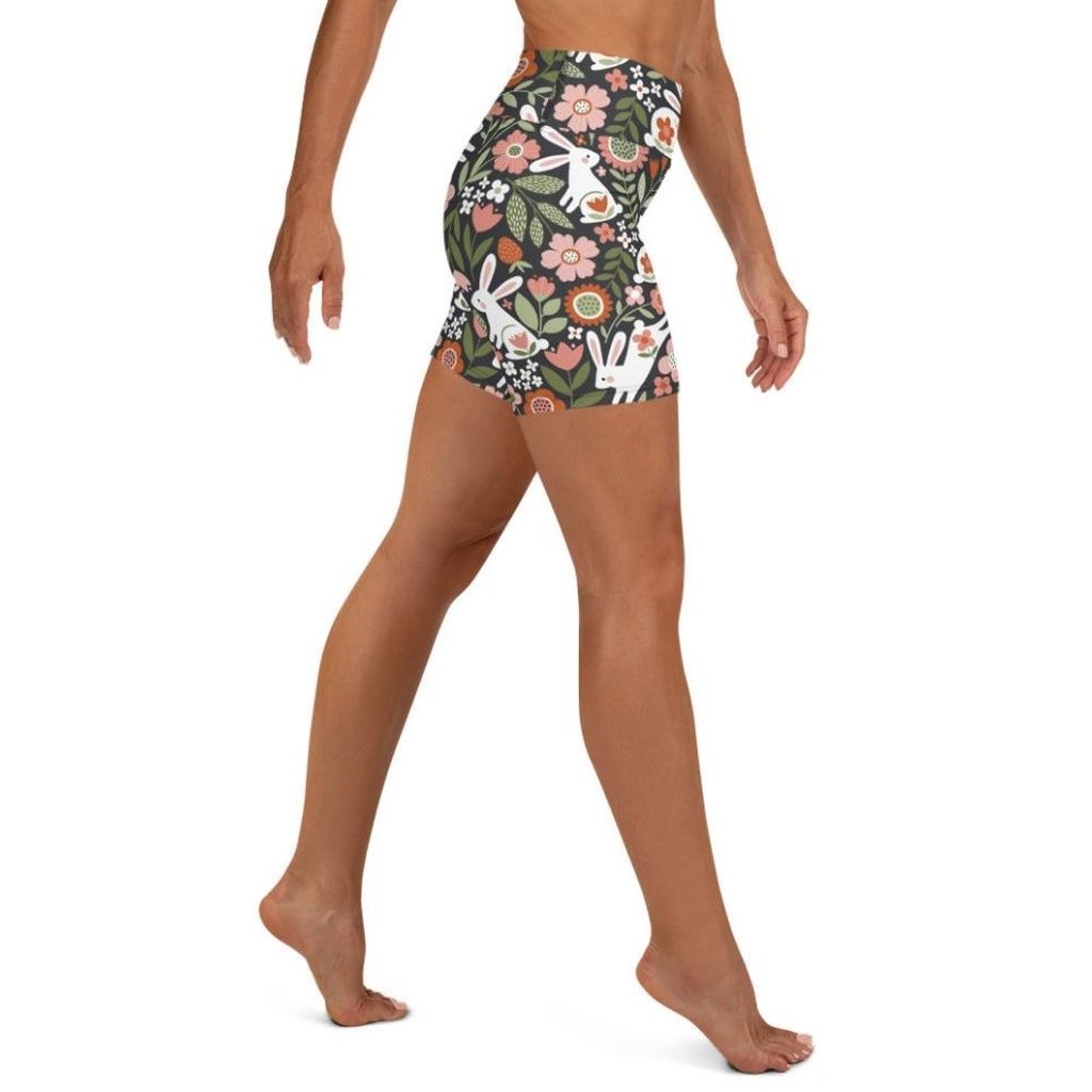 Hopping Bunny Yoga Shorts