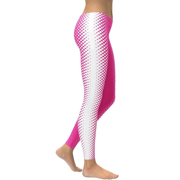 Red and Yellow Abstract Optical illusion Women's Leggings main image 1