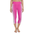 Hot Pink Optical Illusion Yoga Capris