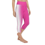 Hot Pink Optical Illusion Yoga Capris