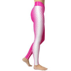 Hot Pink Optical Illusion Yoga Leggings