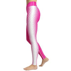 Hot Pink Optical Illusion Yoga Leggings
