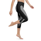Houndstooth Heart Shaped Yoga Capris