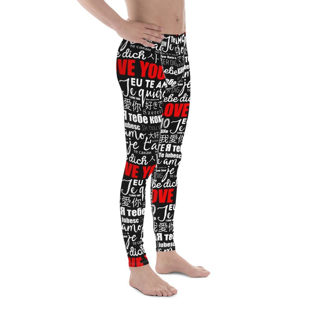 I Love You Men's Leggings