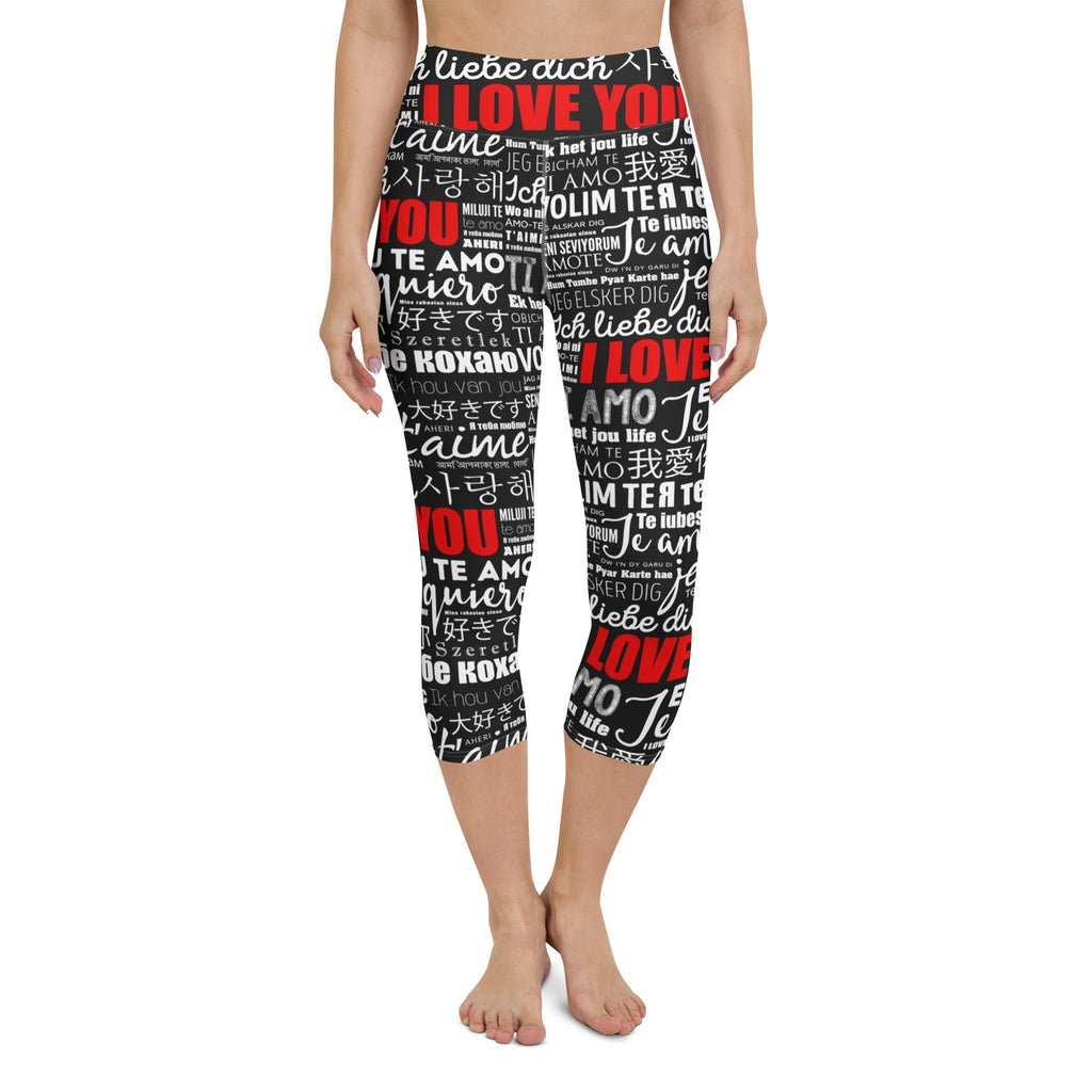 I Love You Yoga Capris